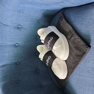 Valentino Sneakers with Black Logo Strap